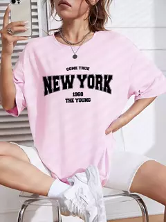 The New York é jovens camisetas de algodão para mulheres, Streetwear criatividade diária extragrande, roupas individuais casuais, quando 1984 - comprar online