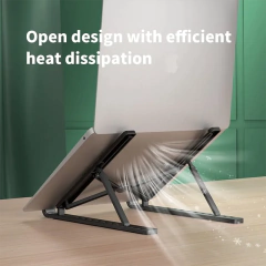 Suporte dobrável ajustável para laptop, Suporte portátil para notebook, Suporte ABS para Macbook Air Pro, Acessórios convenientes na internet