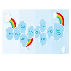 Tapete antiderrapante para jogos de desenhos animados para crianças, decoração de lar, baby crawling, meninos e meninas, cinza claro, jogo, enfeites infantis - comprar online