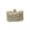Shinny Glitter Evening Bags, Rhinestone Hard-Surface Box Bags, Bolsa de Ombro Elegante para Casamento Feminino, Banquete, Luxo
