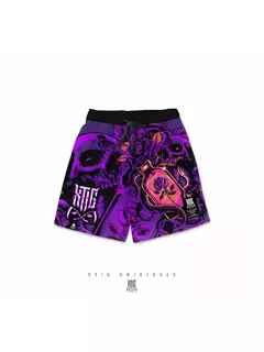 Shorts de praia casual superdimensionado masculino, estampa gráfica da moda, shorts esportivos, solto e confortável - comprar online