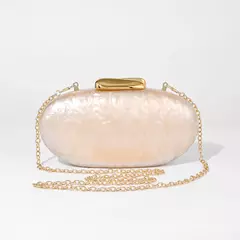 Imagem do Café nova pérola concha crossbody oval ombro ganso ovo saco de noite garras festa moda acrílico bolsas marcas bolsa luxo