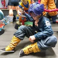 Dragon ball z anime figura troncos estatueta de ação super saiyan gk estátua pvc modelo decoração coleção brinquedo boneca presente natal