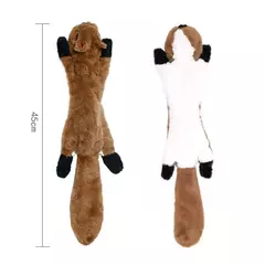Engraçado animal simulado sem recheio brinquedo do cão com rangidos durável stuffingless pelúcia estridente cão mastigar brinquedo crinkle pet rangido brinquedo na internet