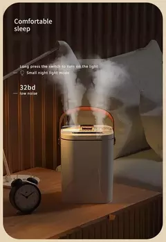 USB 1.8L Grande Capacidade Dupla Bico Umidificador Desktop Night Light Home Bedroom Car Desktop Portátil Atomizador