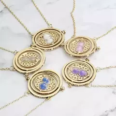 Harried potter varinha mágica time turner henlas voar ladrão quidditch pingente brinquedos colar triângulo ação brinquedo figuras crianças presentes