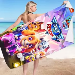Imagem do Anime Paw Patrol Toalha De Praia Cartoon Chase Toalhas De Verão Banheiro Toalha De Banho Natação Toalhas De Natal Viagem Toalha De Praia Secagem Rápida