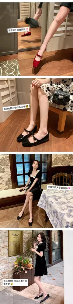 2023 luxo bowtie mary janes feminino dedo do pé quadrado brilhante couro & silk flats ballets femmes vermelho dança festa bola sapatos de casamento nupcial na internet