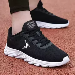 Tênis respirável masculino, confortável, clássico, casual, ao ar livre, caminhando, esporte, tênis - Wolf Magazine