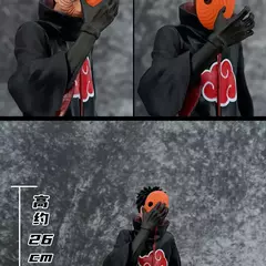 Naruto anime figura 26cm obito uchiha tobi cabeça mutável ação estatueta estátua de pvc modelo decoração de mesa brinquedo presente para criança - Wolf Magazine