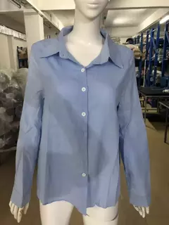 Blusas vintage grandes para mulheres, camisas soltas casuais para jovens, tops femininos monocromáticos, moda elegante, outono, 2024 - loja online