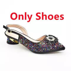 Conjunto de sapatos e bolsas italianos, sapatos de festa para senhoras, decorado com strass, bombas de noiva, designer, novo, 2021 na internet