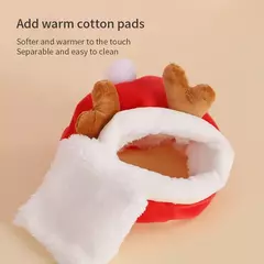 Gaiola para hamster, cama macia e quente para animais de estimação, rede para ratos, porco, esquilo, casa de inverno, ninho de veludo, cama quente para dormir, itens pequenos para animais de estimação