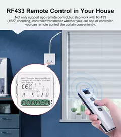 GIRIER-Módulo Interruptor Tuya Cortina inteligente, Wi-Fi, RF433, obturador de rolo elétrico, motor cego, 1 Gang, funciona com Alexa, Alice, Google Home - comprar online