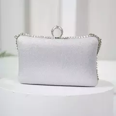 Sacos de noite de diamantes para mulheres, prata e ouro, bolsas de ombro luxuosas, banquete de casamento, bolsa de embreagem - loja online