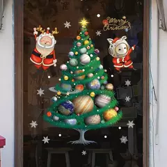 Imagem do Santa and Snowman Christmas Window Adesivos, Decalques De Parede, Ano Novo, Home Decor, Feliz Natal Decorações, Presentes de Natal, 2022