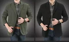 Blazer de algodão solto extragrande masculino, jaqueta casual, outerwear masculino - comprar online