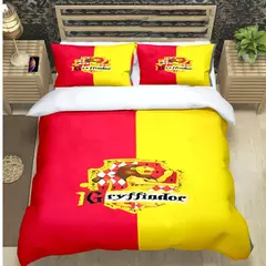 3d quente magia academia harry potter impressão conjuntos de cama suprimentos conjunto consolador adolescentes meninas dos desenhos animados gêmeo único presente do miúdo