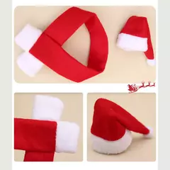 Papai Noel Natal garrafa de vinho tampa, ornamento do chapéu, decoração da festa para casa, ano novo, 1 conjunto - comprar online