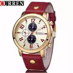 Curren-Relógio Quartz Masculino, Relógios de Fábrica, Moda de Luxo, Relógio de pulso casual, Data Watch