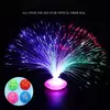 Multicolor LED Fibra Óptica Lâmpada, Decoração de Interiores, Peça Central, Feriado, Casamento, Luz Noturna, Quarto das Crianças