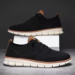 YRZL-Calçado desportivo casual masculino, antiderrapante, resistente ao desgaste, amortecimento respirável, design de bloqueio de cores, sapatos versáteis na internet