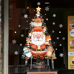 Santa and Snowman Christmas Window Adesivos, Decalques De Parede, Ano Novo, Home Decor, Feliz Natal Decorações, Presentes de Natal, 2022 na internet