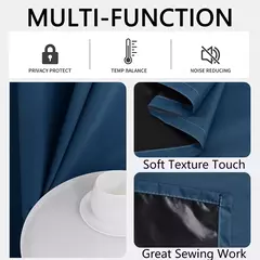 Cortinas monocromáticas blackout, sombreamento completo e proteção solar, quarto e sala de estar, 100% blackout, 1pc - Wolf Magazine