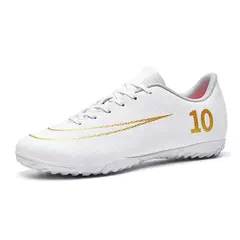 Chuteiras masculinas de futebol de tornozelo baixo, botas profissionais de campo ao ar livre, tênis antiderrapante, confortáveis e leves, unissex, botas cravejadas
