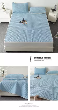 Verão resfriamento acolchoado colchão protetor capa látex engrossado respirável colchão topper para único duplo rainha rei tamanho cama - Wolf Magazine