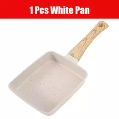 Antiaderente Tamagoyaki Pan, Omelete Japonesa Egg Pan, Pan retangular do rolo de ovo, alça anti escaldante destacável para todo o fogão - comprar online