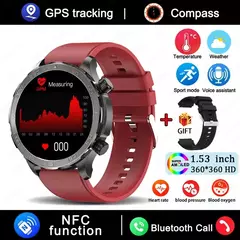 Relógio Inteligente de Chamada Bluetooth para Homens, Huawei AMOLED, Tela Grande HD, Frequência Cardíaca, NFC, IP68 Impermeável, GPS, Relógio Esportivo, Novo, 2022 na internet
