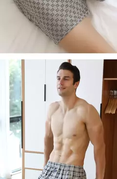 Boxers masculinos de algodão de cintura alta, calças para todos, cuecas grandes, fundo de pijama em casa, boxers de cintura alta, plus size na internet