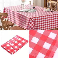 Toalha De Mesa Quadriculada Espessada Descartável, Vermelho, Festa De Casamento, Decoração De Casa - loja online