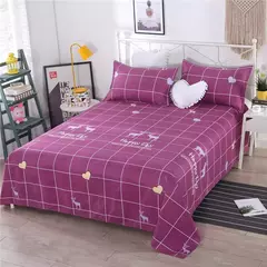 Folha de cama grossa lavada macia do pano do algodão, matéria têxtil home, poliéster, algodão, Pele-amigável, nenhumas tampas do descanso, 1PC na internet