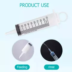 Imagem do Alimentação Seringa Cola Enchimento e Medição Seringa, Nutriente Saúde Estéril Sem Agulha, Rega de reenchimento para alimentação animal, 100ml