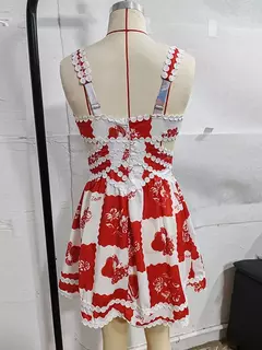 Imagem do Mini vestido feminino estampado fora do ombro, manga de lanterna, patchwork, sem costas, vestidos ocos, streetwear de festa, verão, 2024