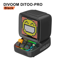 Divoom Ditoo-Pro retro pixel arte bluetooth alto-falante portátil despertador diy conduziu a placa de exibição, decoração bonito da luz da casa do presente - comprar online
