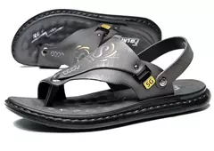 Sandálias dos homens Atacado de Verão de sola Macia Anti derrapante Sapatos de Praia dos homens Grande Nova flip-flops Casual Outwear Sandálias - loja online