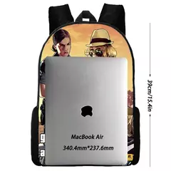 Mochila escolar impermeável para meninos e meninas, mochila para Grand Theft Auto Collage, jogo de aventura, bolsa GTA - comprar online