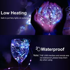 Impermeável Solar LED Curtain Light Decoração de guirlanda ao ar livre, luzes de corda, quintal, Natal, fada, luzes de corda, 300LEDs - comprar online