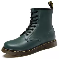 Botas de couro genuíno clássico de seis furos para homens e mulheres, bota curta, bota de equitação ao ar livre, estilo britânico, moda, tamanho 35-48 na internet