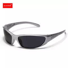 Y2K Silver Sunglasses Color Hollowed Out Futuro Sentido Da Tecnologia Hot Girls Net Red Sunglasses Mulheres Sunglasses Trendy Men