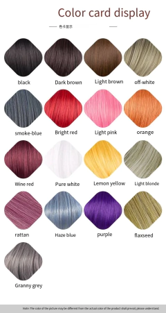 Peruca sintética curta reta bob com franja natural peruca feminina para festas de natal, cosplay e uso diário