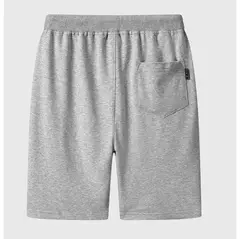 Shorts de suor com elástico na cintura masculino, bermudas masculinas, plus size, treino, casual, calção de jogger monocromático, bolsos, verão, 2022 - comprar online