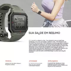 Amazfit neo relógio inteligente monitoramento de freqüência cardíaca e monitoramento do sono 5atm à prova dwaterproof água esporte relógio bluetooth 5.0 95new sem caixa na internet
