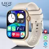 LIGE-Relógio inteligente para homens e mulheres, carregamento sem fio Smartwatch, chamadas Bluetooth, pulseira de fitness, relógio personalizado, novo, 2022