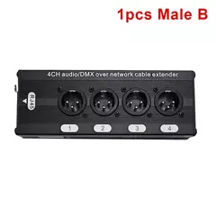 Rj45 para 4 canais 3pin xlr extensor de cabo de áudio dmx512 extensor de sinal de rede para iluminação de som de palco e estúdio de gravação