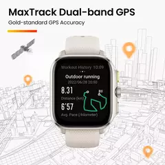 Amazfit-Smartwatch Cheetah Square, GPS de banda dupla, monitoramento de modo esportivo 150 +, relógio inteligente para Android e iOS, 44mm, novo - loja online