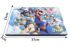 24 pçs/set super mario bros natal advento calendário caixa brinquedos kawaii anime figura pvc modelo bonecas brinquedos presente para crianças - Wolf Magazine